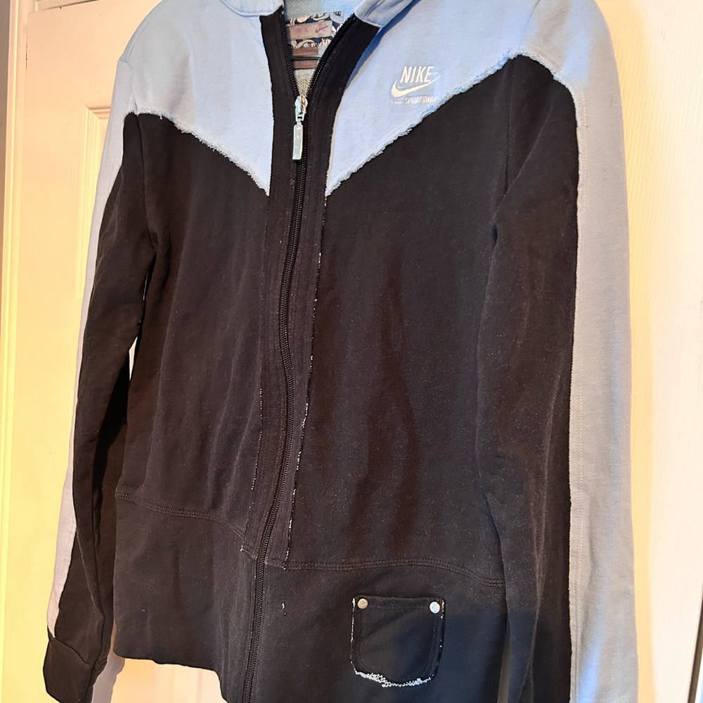 Nike Hoodie Pastel Blue  Medium Zip Up - Picture 2 of 10